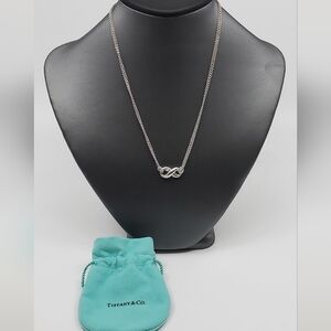 Tiffany & CO Infinity Pendant On A Double Chain